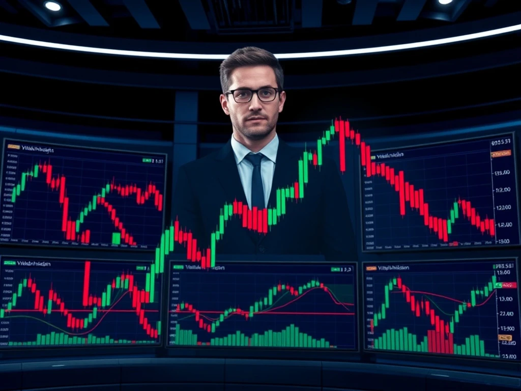 CryptoNewsInsights token price chart showing triangle breakdown pattern after Vitalik Buterin sell-off