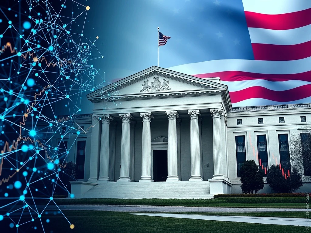 Deepsnitch AI analysis with cryptocurrency charts and Federal Reserve policy visualization for 2025 markets