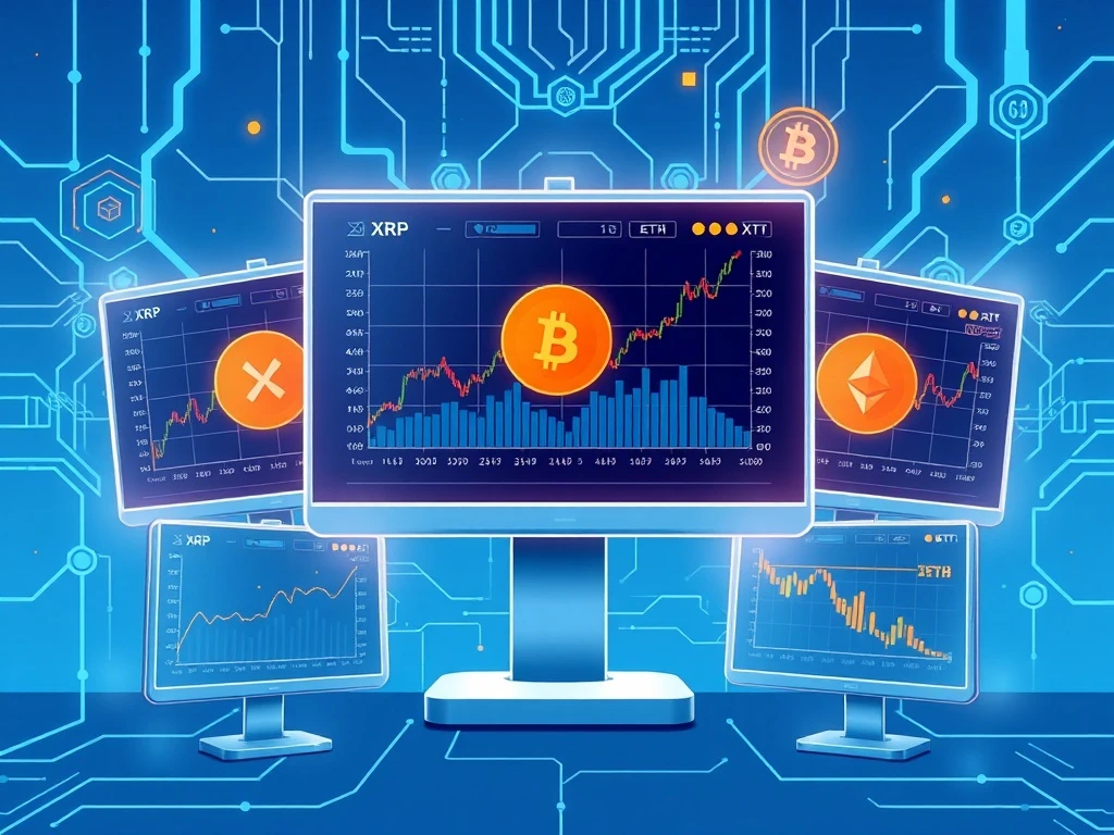 DeepSnitch AI analysis of XRP optimism during Bitcoin and Ethereum market decline with Santiment data visualization