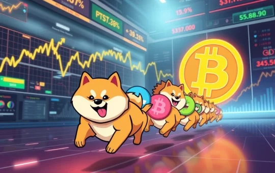 Dogecoin leads memecoins in a risk-on trading frenzy that outpaces Bitcoin market performance.