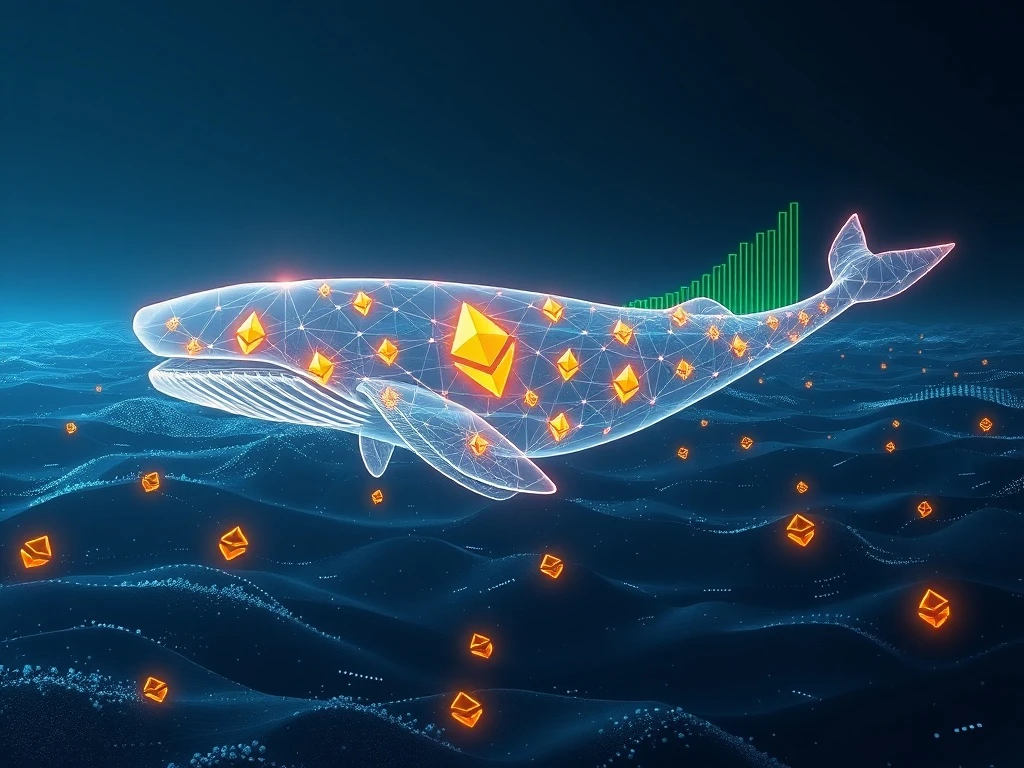 A major Ethereum whale accumulates 44K ETH, signaling a potential long-term holding strategy in the crypto market.