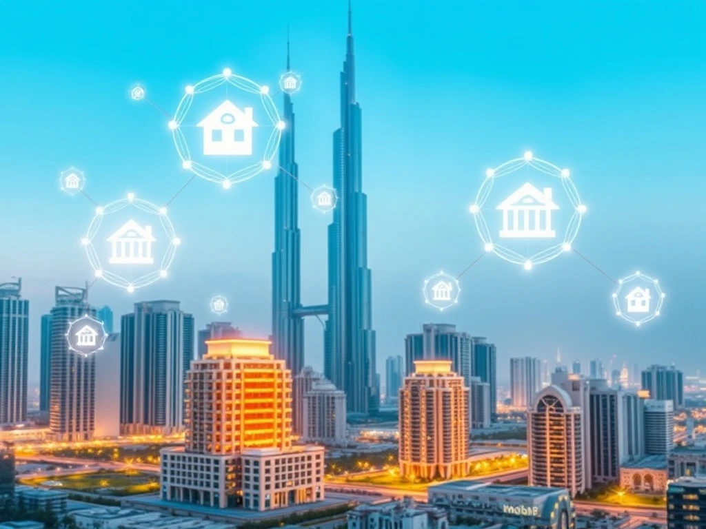 Dubai real estate tokenization initiative enabling secondary trading of property tokens with blockchain technology