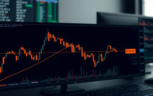 Ethereum price chart forming a critical bearish pennant pattern near $2,000, indicating imminent volatility.