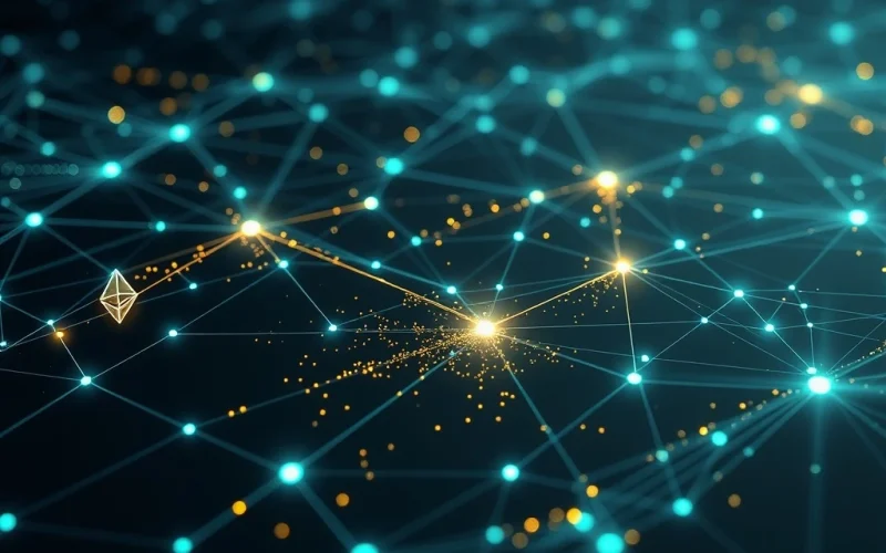 Ethereum dust transactions visualization showing surge in small stablecoin transfers after network upgrade