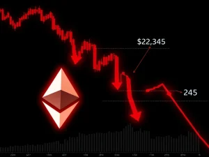 Ethereum price chart analysis showing key technical levels at $2,042 and $2,345 for traders