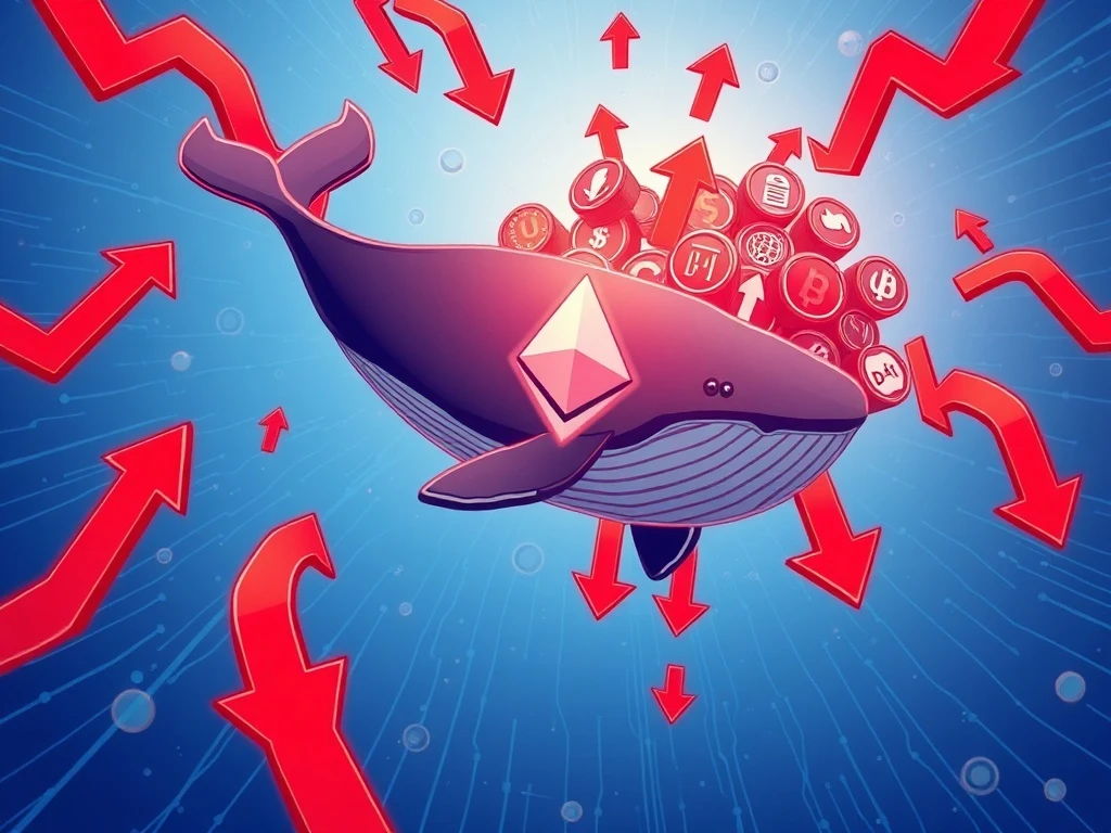 Ethereum whale Trend Research reducing holdings under DeFi loan pressure as ETH price declines