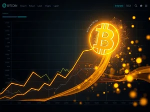 Conceptual illustration of Federal Reserve policy triggering a Bitcoin supply shock through capital rotation.