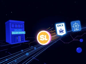 Galaxy Digital transfers $16 million in Solana cryptocurrency to Binance, OKX, and Bybit exchanges