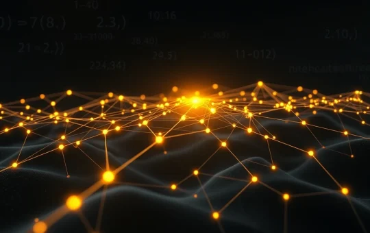 Game theory in crypto showing honest blockchain nodes cooperating successfully while isolated cheating nodes fail