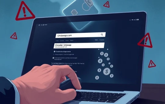 Illustration of a devastating Google ad scam leading to a major cryptocurrency loss for a DeFi trader.