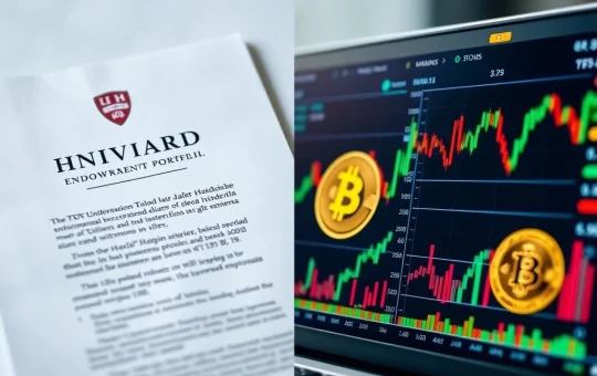 Harvard endowment Bitcoin ETF portfolio shift analysis impacting cryptocurrency markets