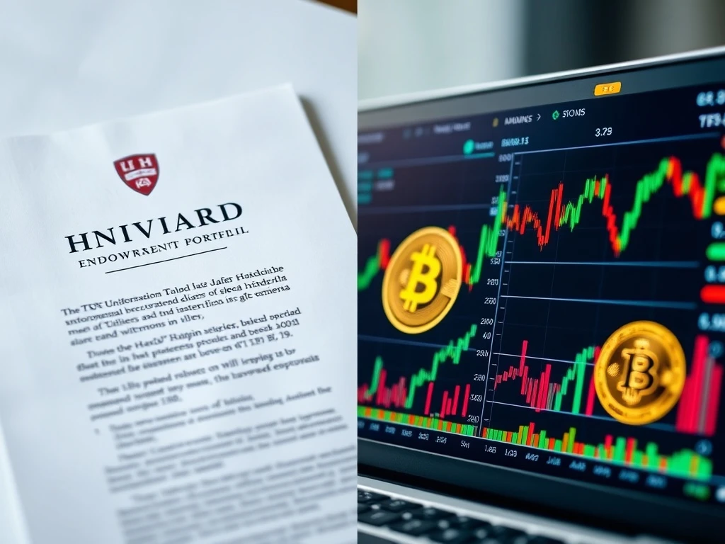 Harvard endowment Bitcoin ETF portfolio shift analysis impacting cryptocurrency markets