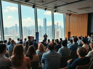 Global investors and founders networking at the HSC Asset Management Conference in Hong Kong