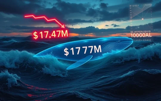 Hyperliquid HYPE whale defends against a $17 million liquidation during market volatility.