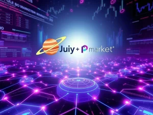 Jupiter DEX integrates Polymarket prediction markets onto the Solana blockchain for decentralized trading.