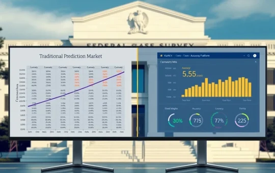 Kalshi rate forecasts comparison showing prediction market accuracy versus Federal Reserve survey data