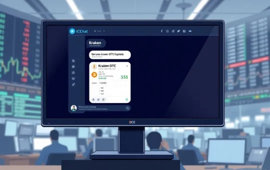 Kraken ICE Chat integration provides secure OTC crypto trading for institutional Wall Street traders.