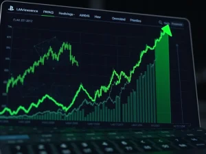 Lagrange cryptocurrency price chart showing dramatic 67.8% surge amid volatile market conditions