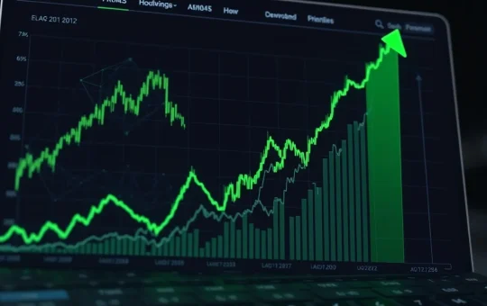 Lagrange cryptocurrency price chart showing dramatic 67.8% surge amid volatile market conditions