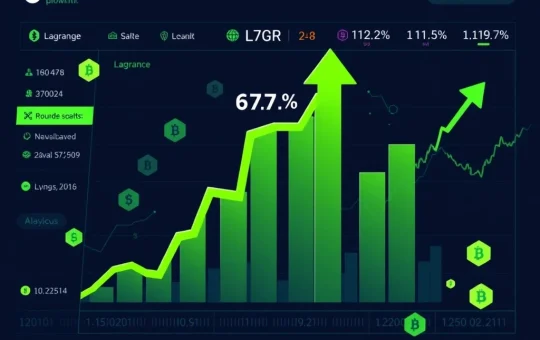 Lagrange cryptocurrency leads market surge with 67.8% gain amid rising volatility