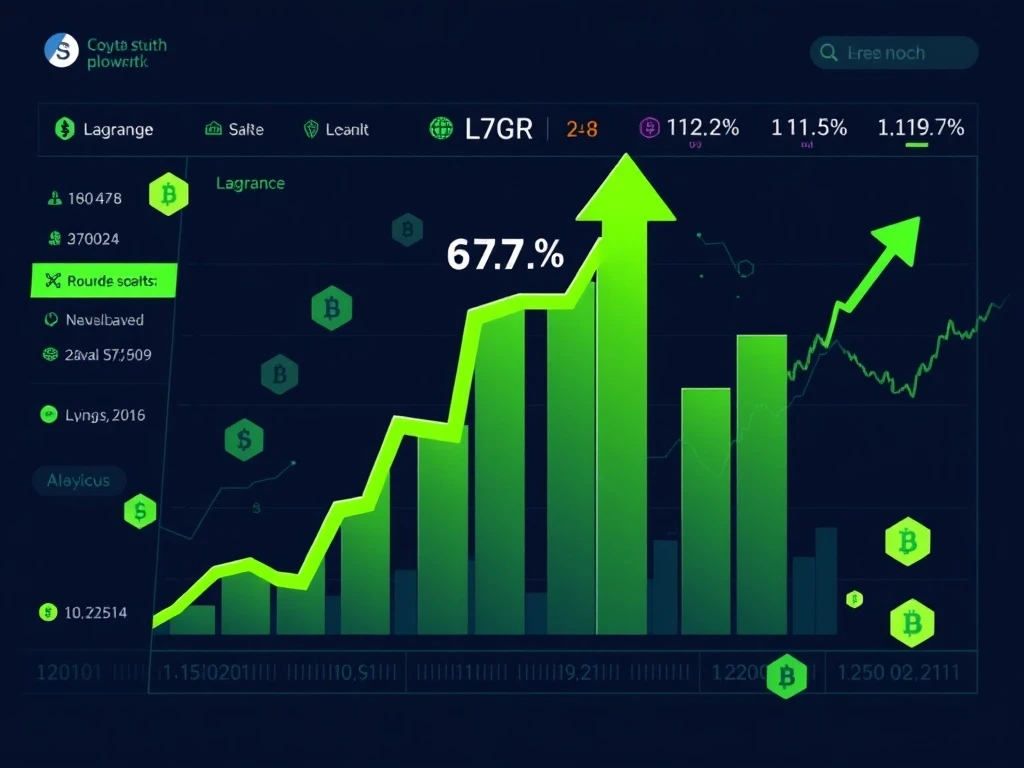 Lagrange cryptocurrency leads market surge with 67.8% gain amid rising volatility