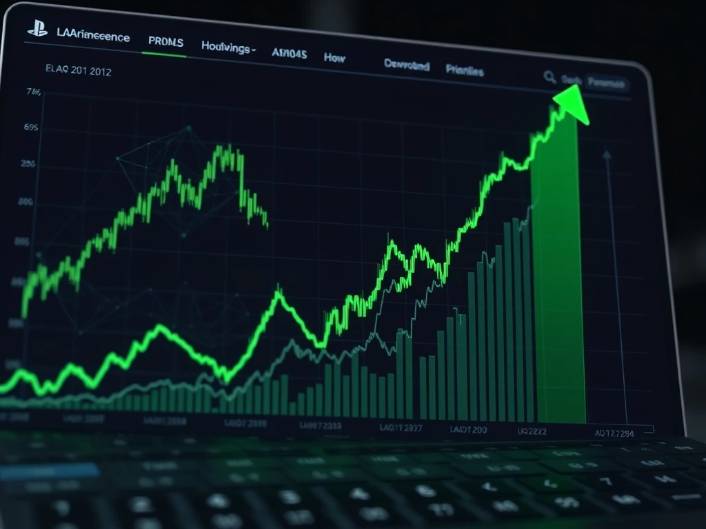 Lagrange cryptocurrency price chart showing dramatic 67.8% surge amid volatile market conditions
