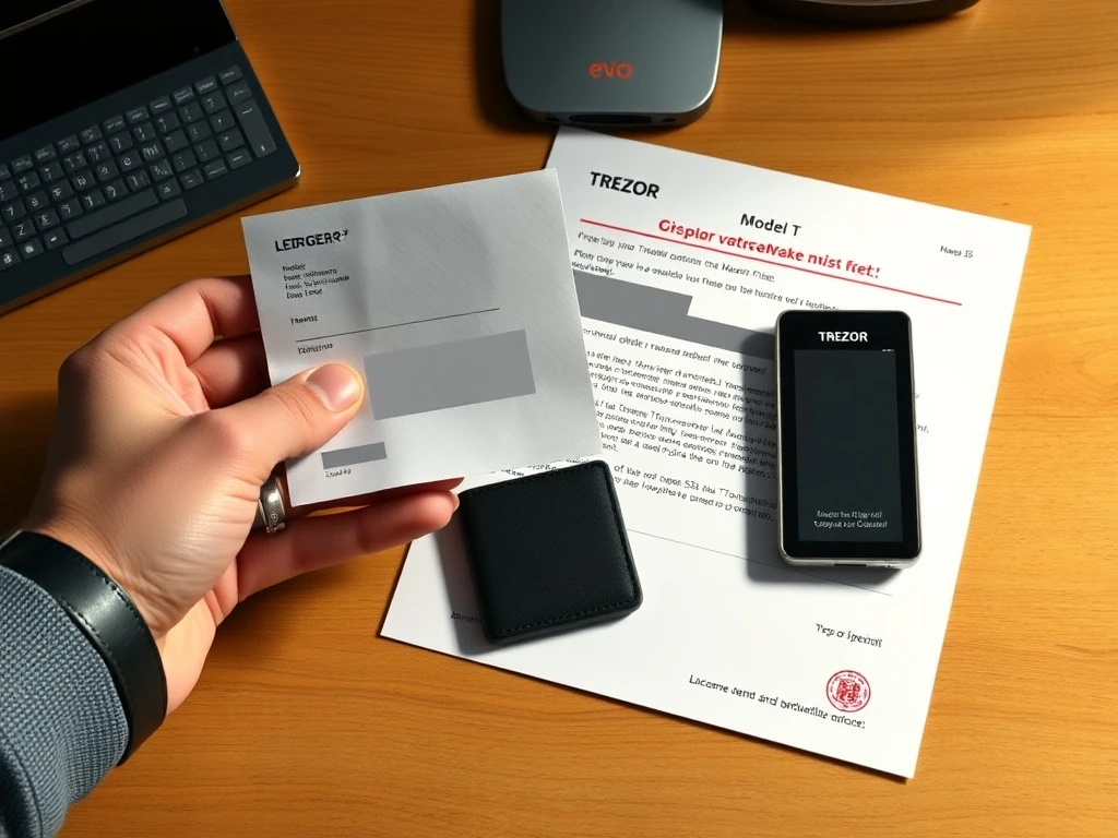 How scammers use fake postal letters to attack Ledger and Trezor hardware wallet security