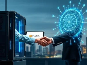 MARA Holdings Bitcoin miner expands into AI infrastructure through Exaion acquisition with EDF Group partnership