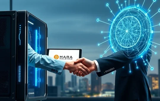 MARA Holdings Bitcoin miner expands into AI infrastructure through Exaion acquisition with EDF Group partnership