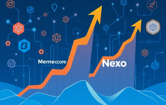 MemeCore and Nexo lead crypto market gains amid utility-driven asset shift