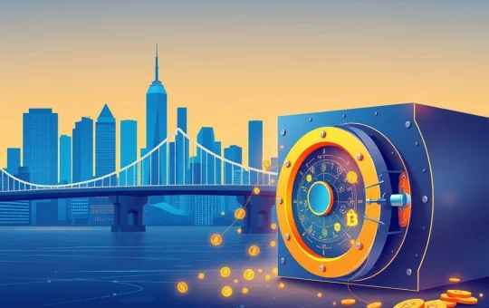 Illustration of the instant redemption backstop bridging traditional finance and blockchain liquidity for tokenized real-world assets.