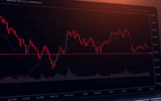 Origin Token OGN price chart showing bearish pennant pattern formation at critical support level