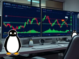 Technical analysis chart showing PENGU token's TD Sequential buy signal indicating potential price rebound