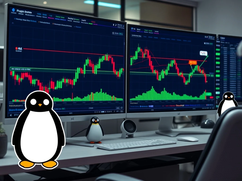 Technical analysis chart showing PENGU token's TD Sequential buy signal indicating potential price rebound