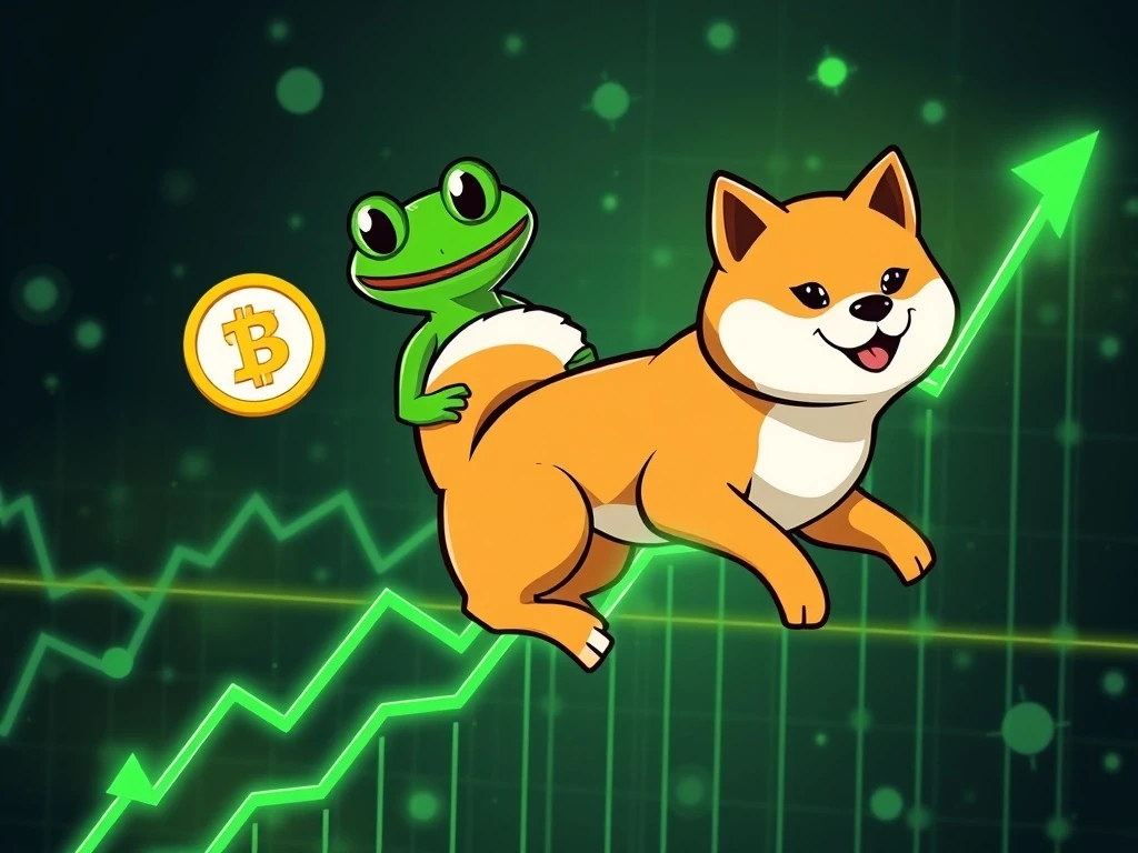 Pepe and Dogecoin lead a memecoin resurgence as top crypto gainers in volatile market.
