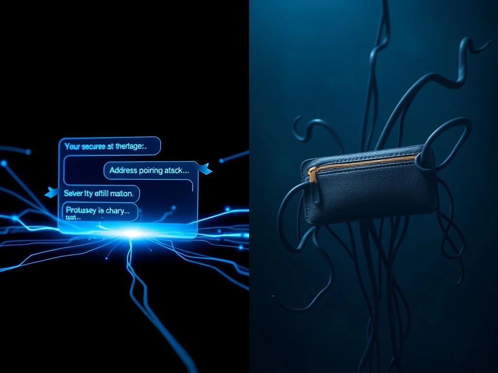 Phantom Chat 2026 announcement contrasted with address poisoning scam security risks