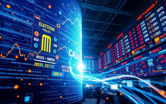 Polymarket election bet influencing traditional financial market surge and S&P futures