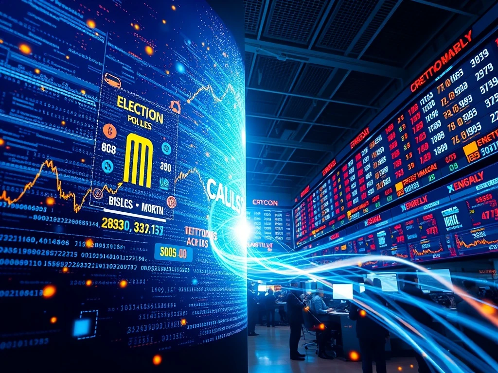 Polymarket election bet influencing traditional financial market surge and S&P futures