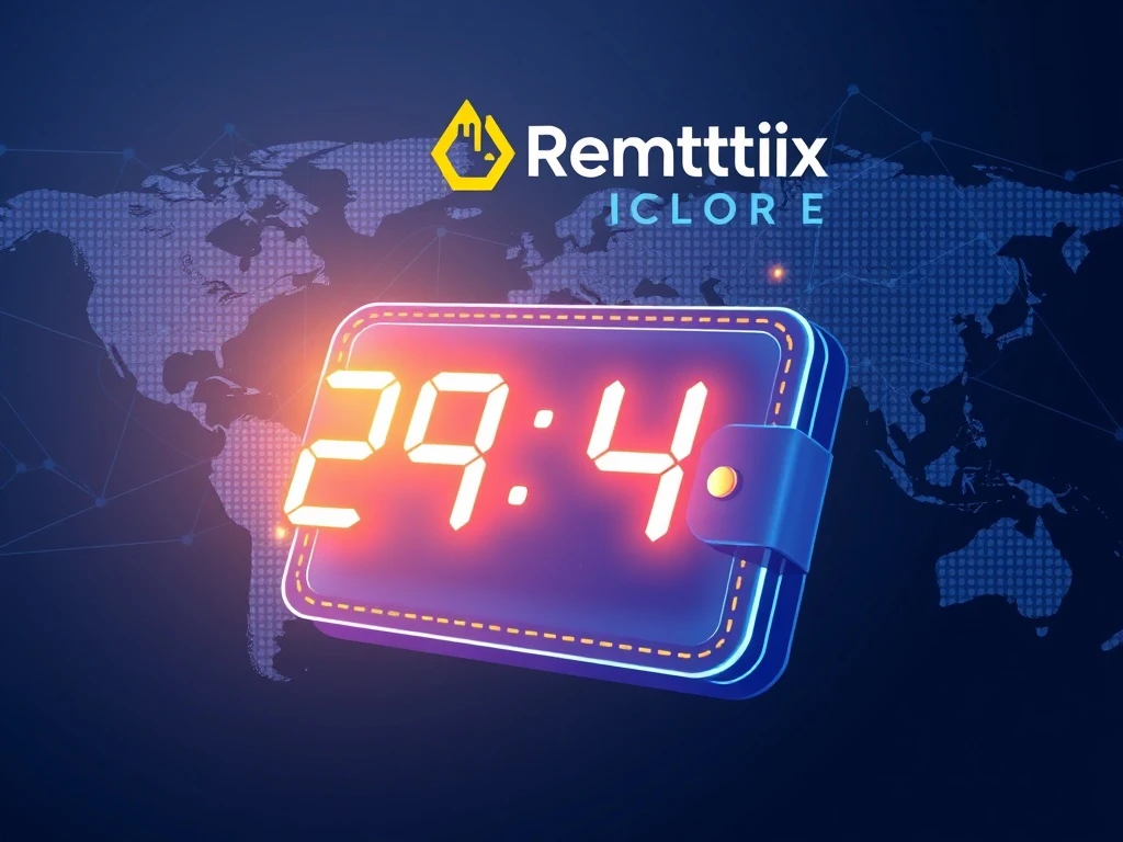 Remittix 300% crypto bonus countdown for presale participants with global payment network visualization