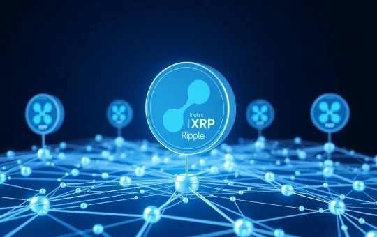 Diagram illustrating the decentralized and uncontrollable nature of the Ripple XRP Ledger network.