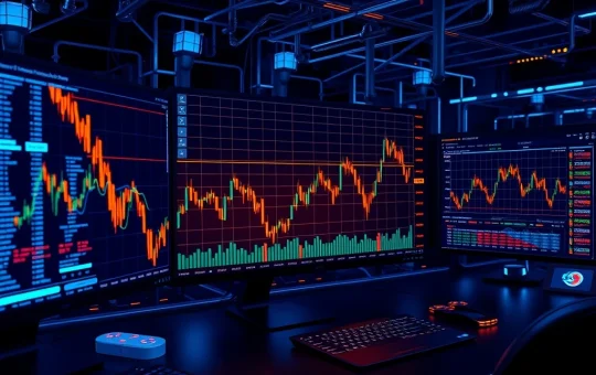 AI neural network analyzing cryptocurrency market data for automated trading decisions