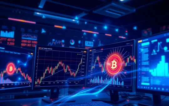 Runbot AI trading bot dashboard displaying real-time cryptocurrency market analysis and automated trading performance metrics