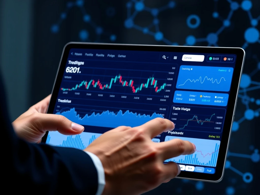 Runbot crypto trading bot dashboard showing AI-powered automated trading analytics and market data visualization