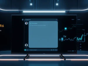 SaharaAI Sorin app interface showing AI-powered conversational trading and market analysis.