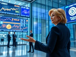 Senator Lummis discusses stablecoin and digital asset adoption for US banks in modern financial setting