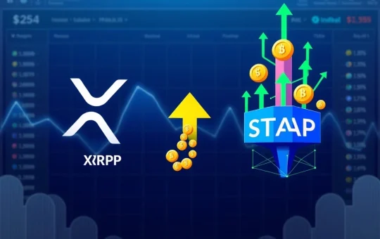 Conceptual visualization of capital rotating from XRP to the Digitap TAP presale token.