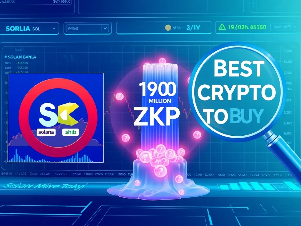 Analysis of the best crypto to buy as SOL and SHIB stall versus ZKP's major token release