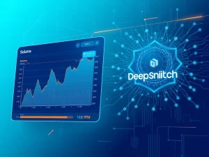 Crypto market news analysis showing Solana and Litecoin recovery alongside DeepSnitch AI project potential