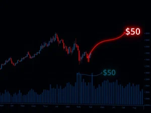 Solana price chart breaking critical support trendline, signaling potential market correction.