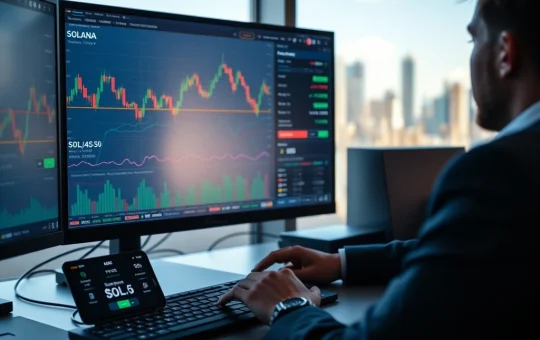 Technical analysis of Solana price showing critical support zones that could determine next market direction